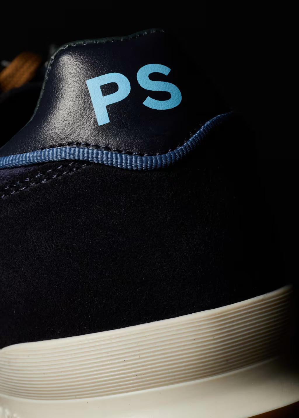PAUL SMITH PS DOVER SUEDE & NYLON TRAINERS NAVY BLUE UK 9 RRP £195 BNIB