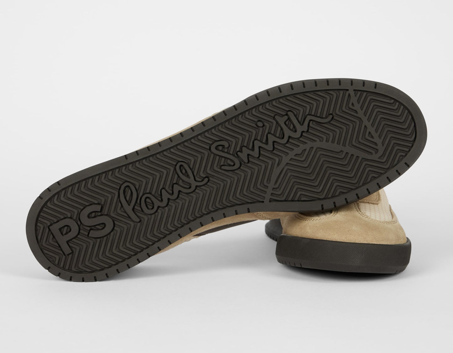 PAUL SMITH PS DOVER SUEDE & NYLON TRAINERS BEIGE & BROWN UK 9 RRP £195 BNIB