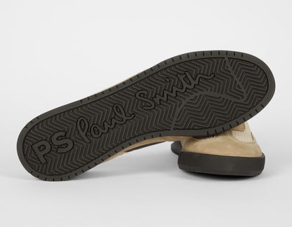 PAUL SMITH PS DOVER SUEDE & NYLON TRAINERS BEIGE & BROWN UK 9 RRP £195 BNIB