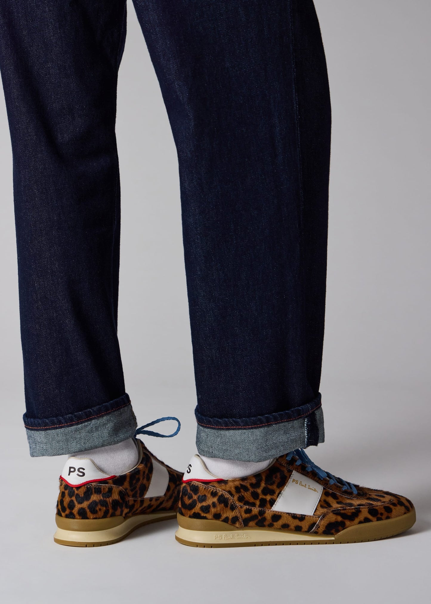 PAUL SMITH PS DOVER HAIRY LEOPARD PRINT TRAINERS UK 9 RRP £250 BNIB