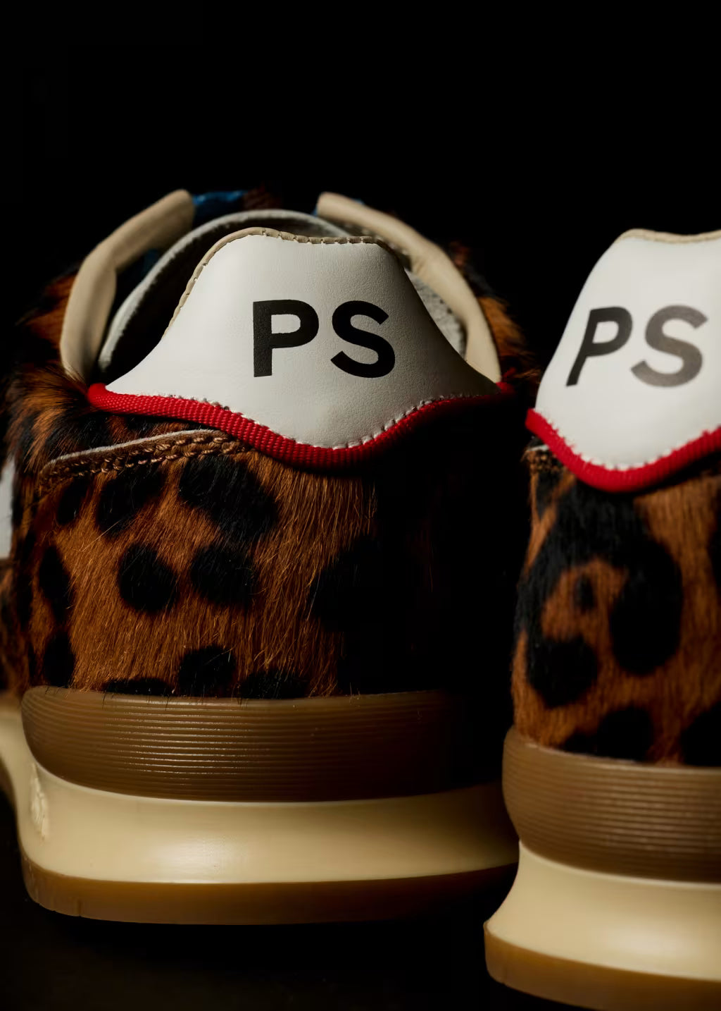 PAUL SMITH PS DOVER HAIRY LEOPARD PRINT TRAINERS UK 9 RRP £250 BNIB
