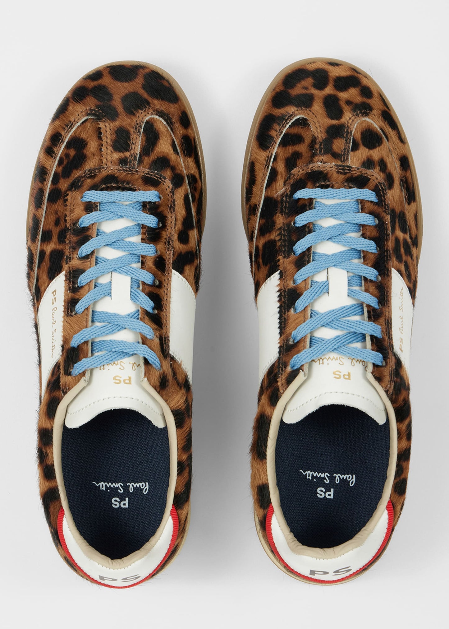 PAUL SMITH PS DOVER HAIRY LEOPARD PRINT TRAINERS UK 9 RRP £250 BNIB