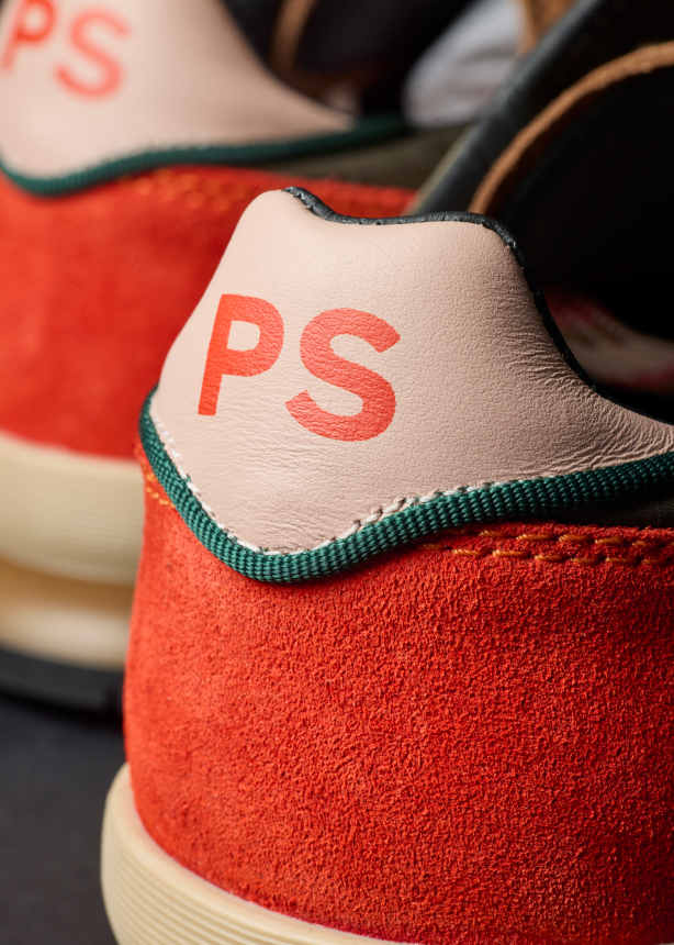 PAUL SMITH PS DOVER SUEDE & NYLON TRAINERS KHAKI BROWN UK 9 RRP £195 BNIB