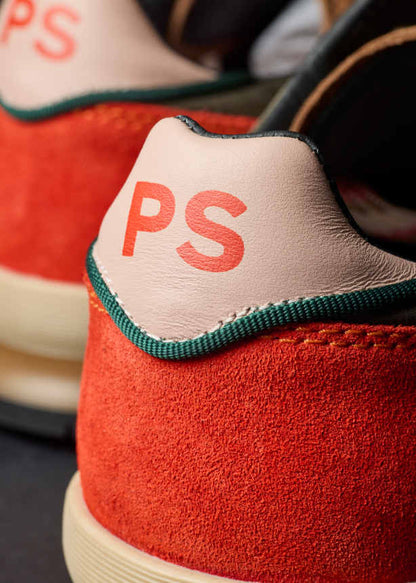 PAUL SMITH PS DOVER SUEDE & NYLON TRAINERS KHAKI BROWN UK 9 RRP £195 BNIB
