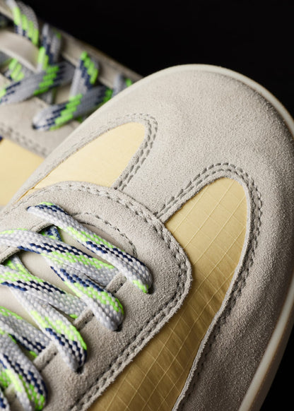 PAUL SMITH PS DOVER SUEDE & NYLON TRAINERS ACID YELLOW/BLUE UK 9 RRP £195 BNIB