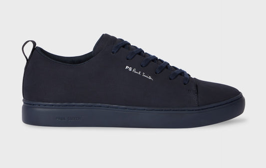 PAUL SMITH PS LEE NUBUCK LEATHER TRAINERS DARK NAVY RRP £195 BNIB