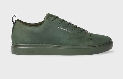 PAUL SMITH PS LEE NUBUCK LEATHER TRAINERS DARK GREEN RRP £195 BNIB