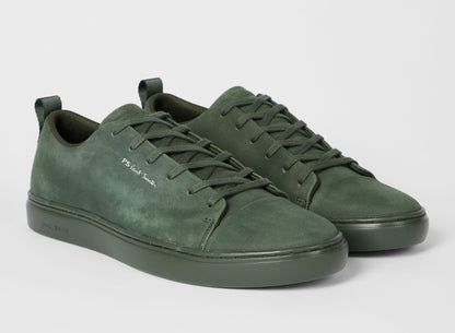PAUL SMITH PS LEE NUBUCK LEATHER TRAINERS DARK GREEN RRP £195 BNIB