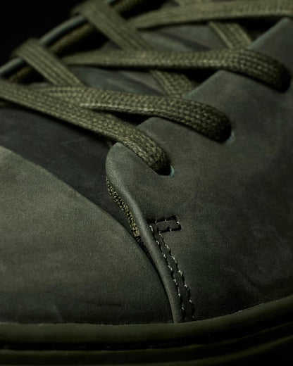 PAUL SMITH PS LEE NUBUCK LEATHER TRAINERS DARK GREEN RRP £195 BNIB