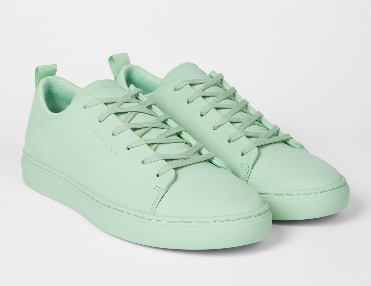 PAUL SMITH PS LEE NUBUCK LEATHER TRAINERS MINT GREEN RRP £195 BNIB