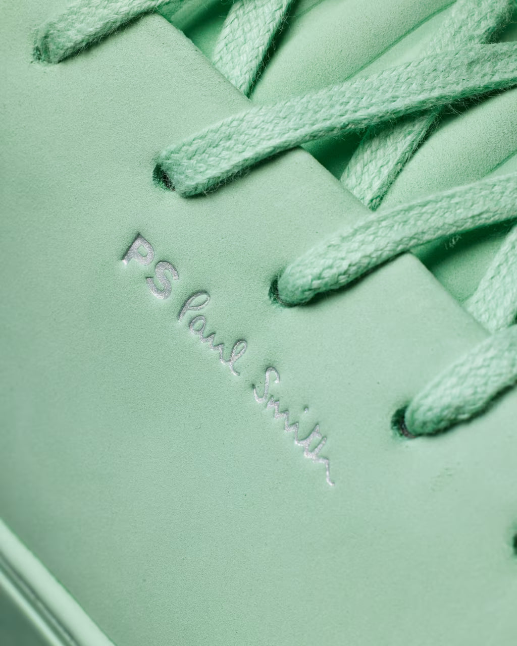 PAUL SMITH PS LEE NUBUCK LEATHER TRAINERS MINT GREEN RRP £195 BNIB