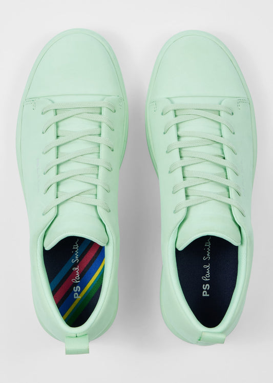 PAUL SMITH PS LEE NUBUCK LEATHER TRAINERS MINT GREEN RRP £195 BNIB