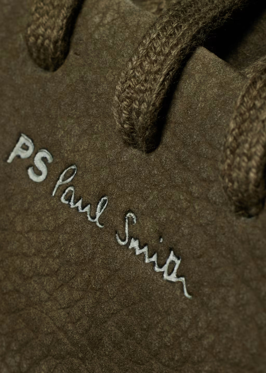 PAUL SMITH PS LEE NUBUCK LEATHER TRAINERS KHAKI GREEN UK 8 RRP £195 BNIB