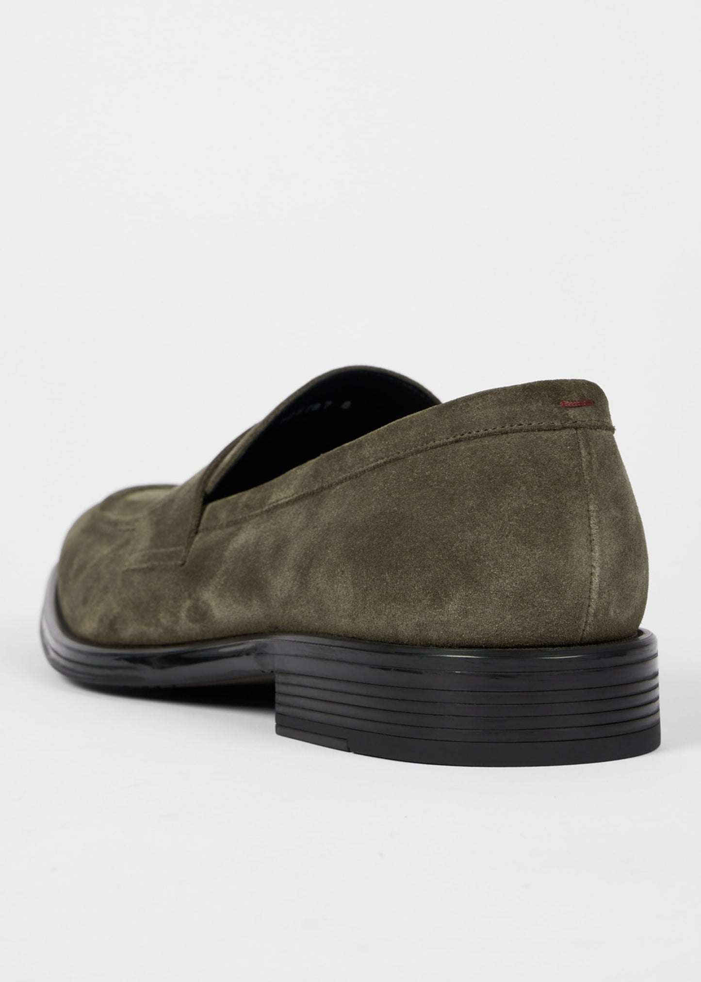 PAUL SMITH PS PIERCE SUEDE LEATHER LOAFERS SHOES KHAKI GREEN UK 8 RRP £195 BNIB