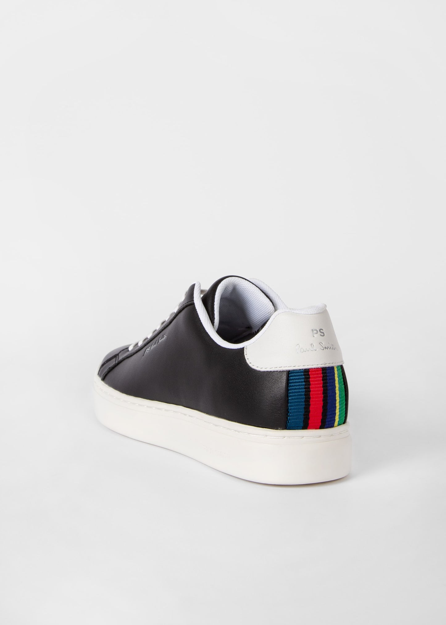 PAUL SMITH PS REX LEATHER LOW TOP TRAINERS BLACK RRP £195 BNIB