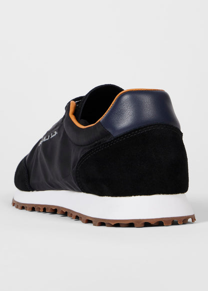 PAUL SMITH PS SENSO POLYESTER & LEATHER TRAINERS BLACK RRP £175 BNIB