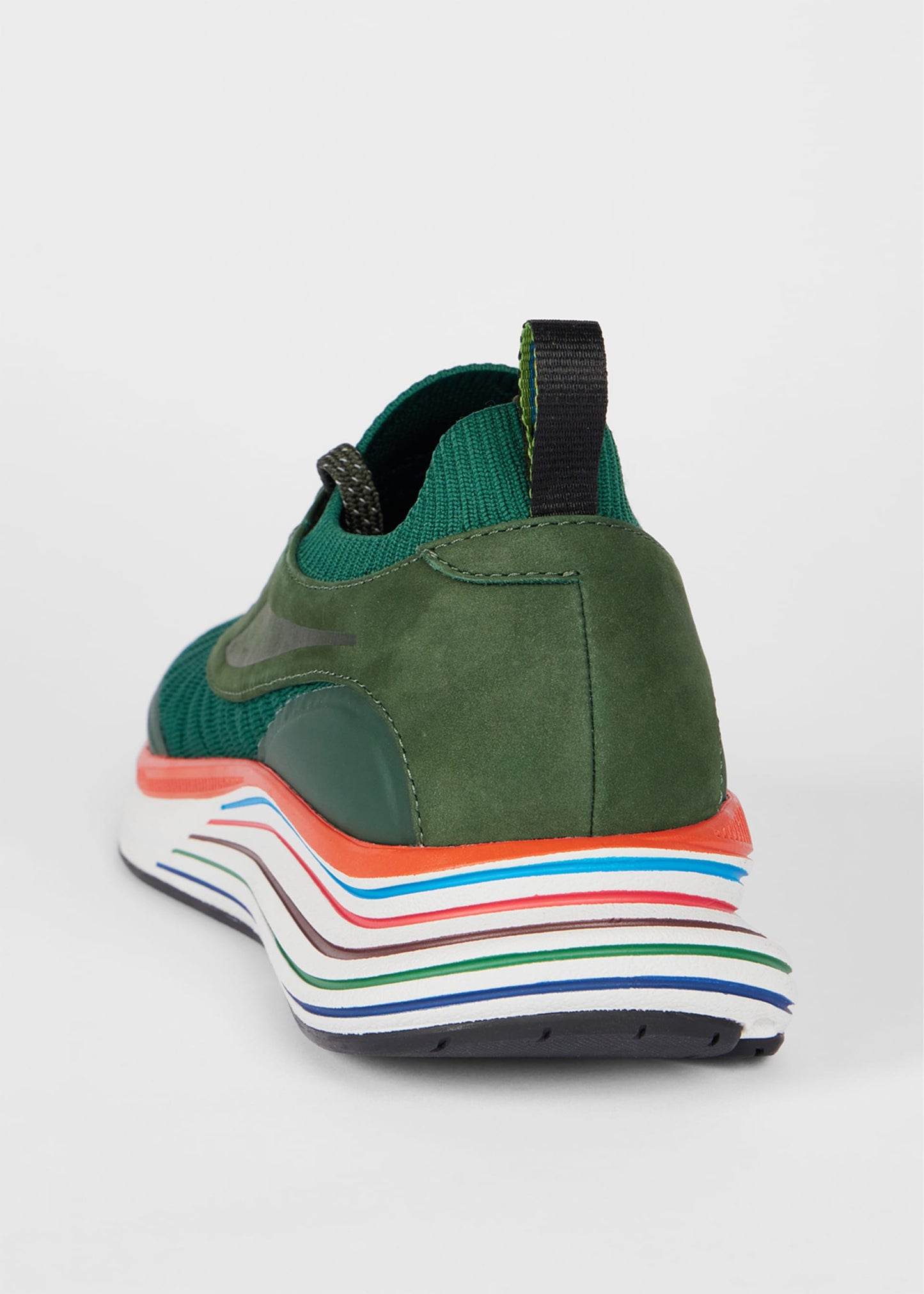 PAUL SMITH PS VOLT MIXED MEDIA TRAINERS KHAKI GREEN UK 8 RRP £195 BNIB