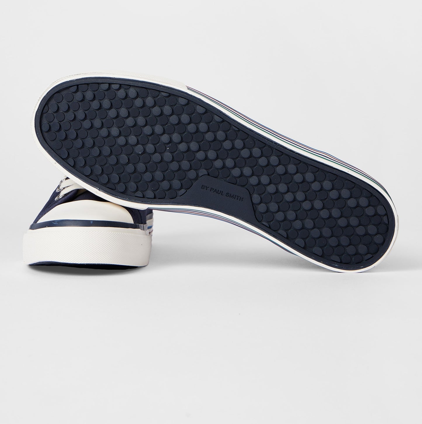 PAUL SMITH PS YUMA HIGH TOP CANVAS TRAINERS NAVY BLUE RRP £150 BNIB