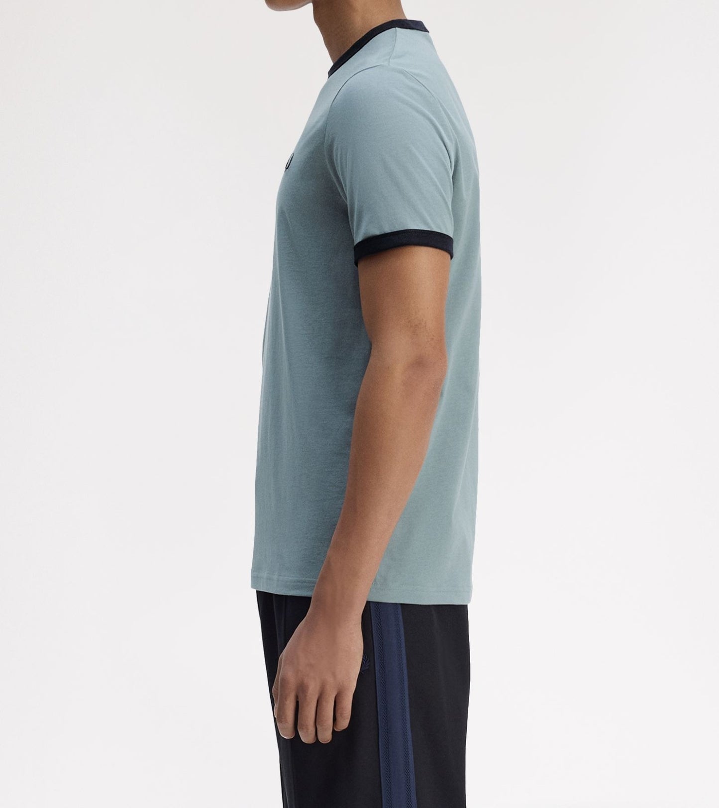 FRED PERRY RINGER COTTON T-SHIRT STOCKPORT BLUE 2XL RRP £50 BNWT