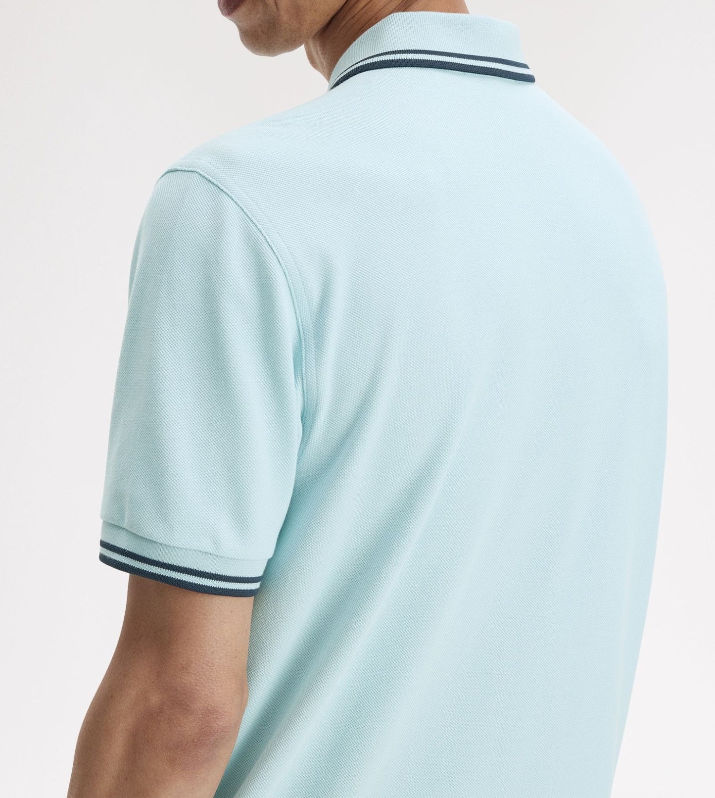 FRED PERRY TWIN TIPPED PIQUE POLO SHIRT BALLBOY BLUE/DARK AIR 3XL RRP £80 BNWT