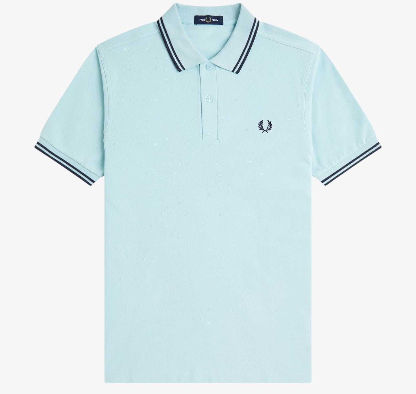 FRED PERRY TWIN TIPPED PIQUE POLO SHIRT BALLBOY BLUE/DARK AIR 3XL RRP £80 BNWT