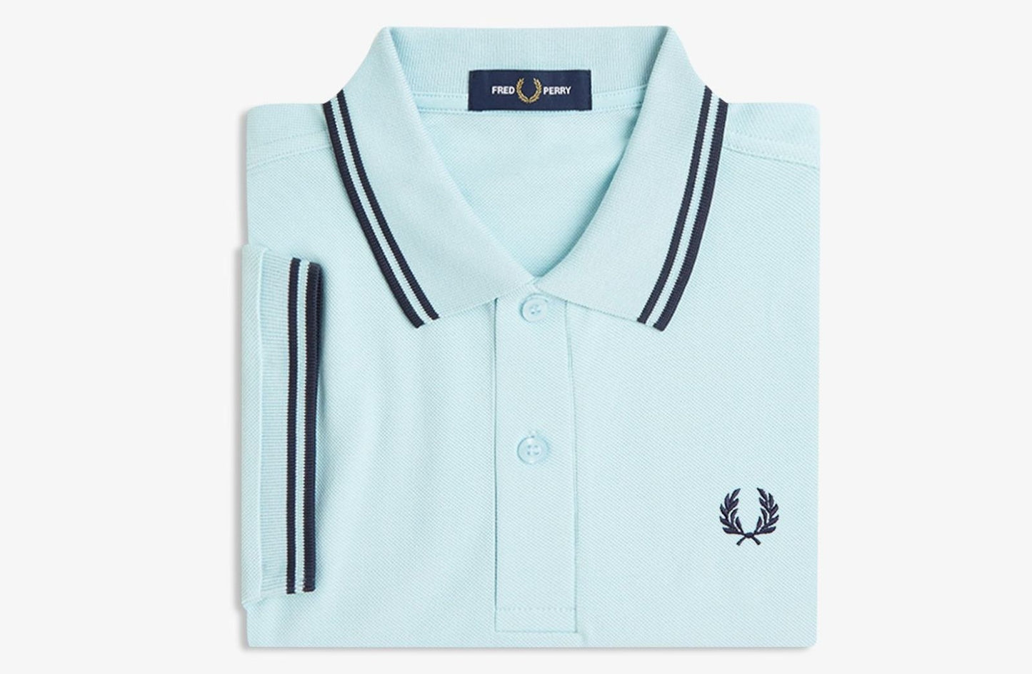 FRED PERRY TWIN TIPPED PIQUE POLO SHIRT BALLBOY BLUE/DARK AIR 3XL RRP £80 BNWT