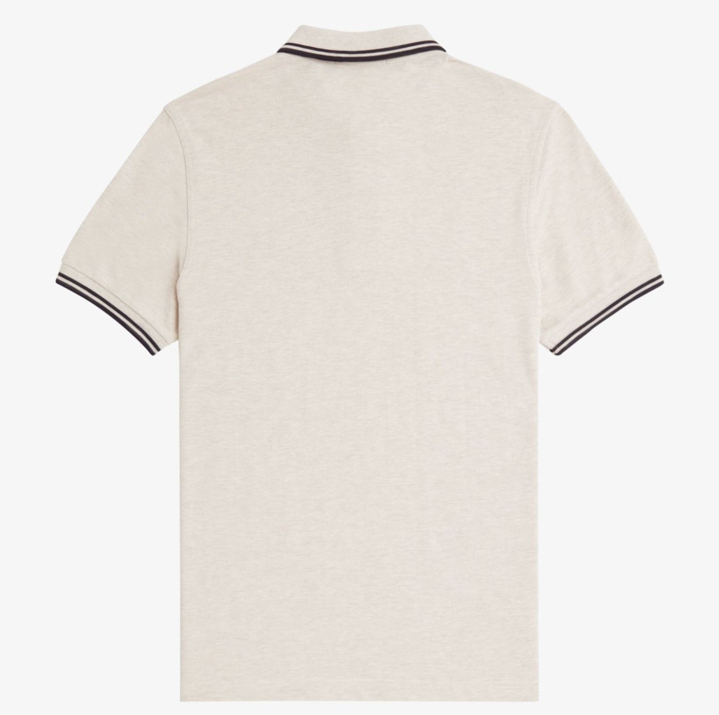 FRED PERRY TWIN TIPPED COTTON POLO SHIRT PORRIDGE MARL/ANCHOR GREY 2XL RRP £80 BNWT