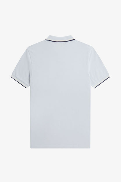 FRED PERRY TWIN TIPPED PIQUE COTTON POLO SHIRT ICE BLUE 3XL RRP £80 BNWT