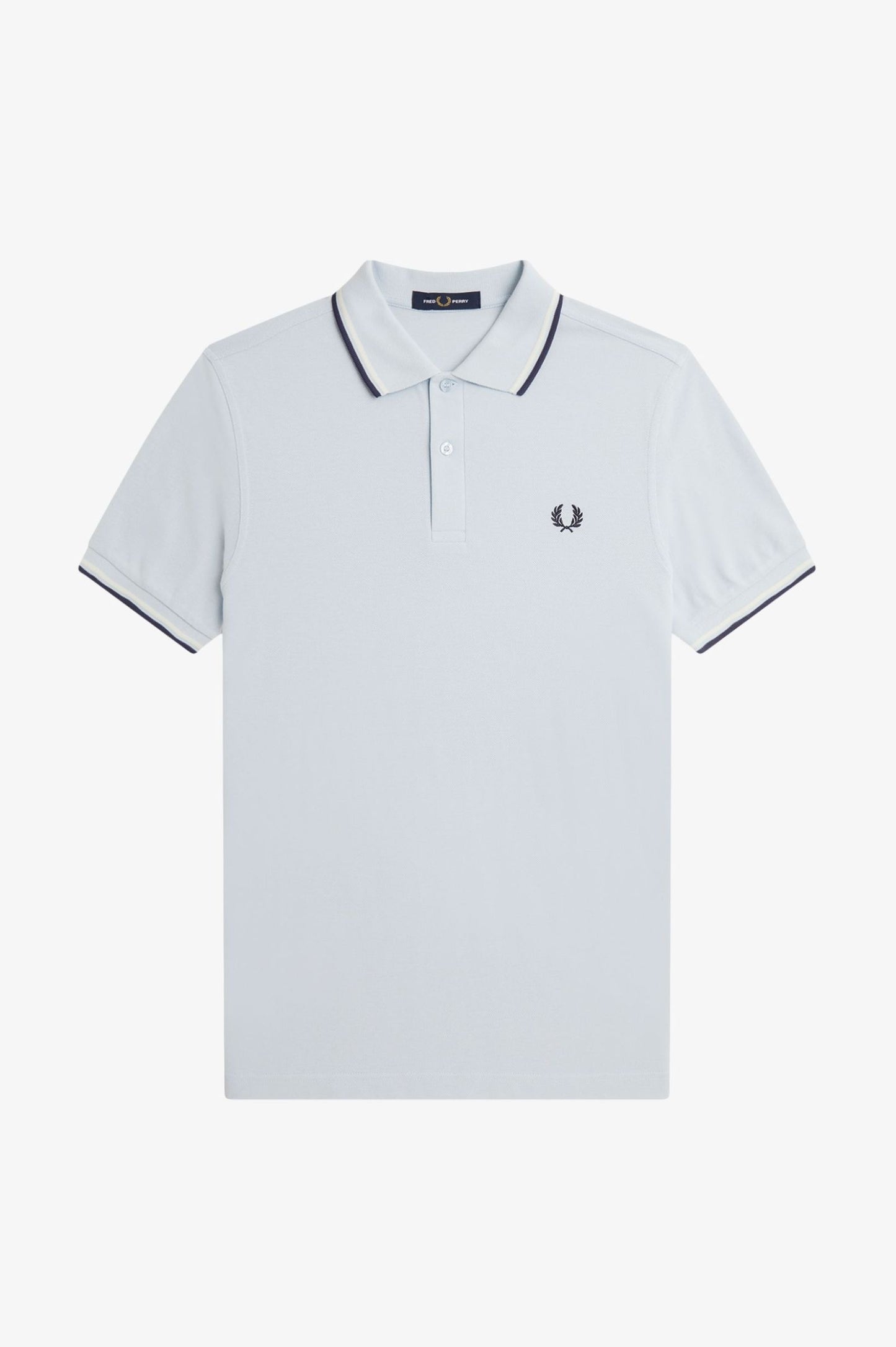 FRED PERRY TWIN TIPPED PIQUE COTTON POLO SHIRT ICE BLUE 3XL RRP £80 BNWT