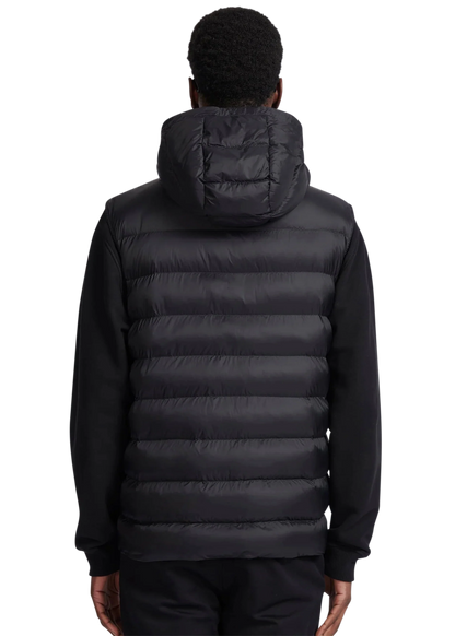 SANDBANKS FRONTIER HOODED PUFFA GILET BLACK 2XL RRP £295 BNWT