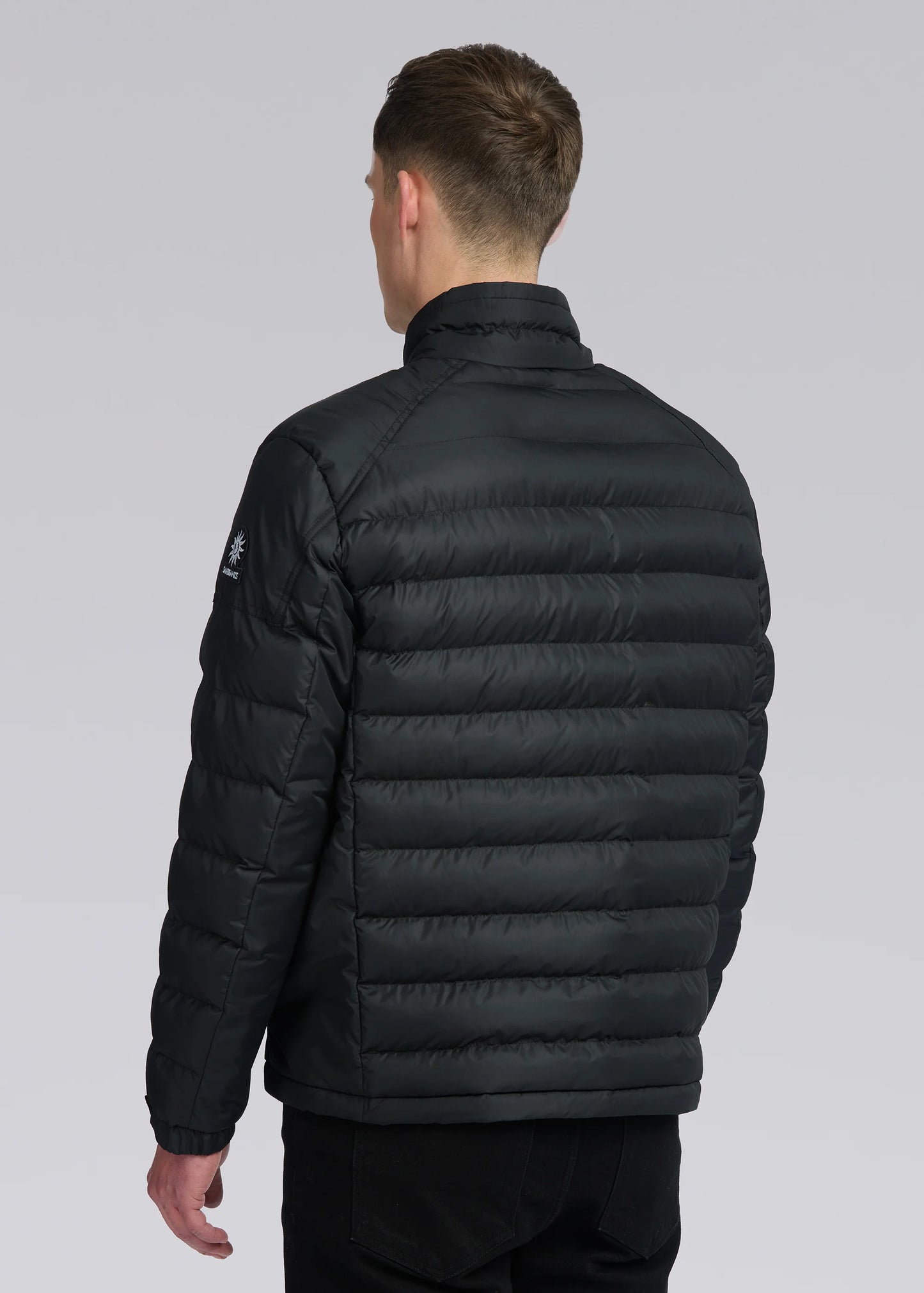 SANDBANKS RACER MICRO DOWN PUFFA JACKET RECYCLED POLYESTER BLACK RRP £365 NEW