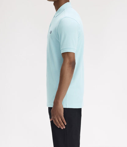FRED PERRY PIQUE COTTON POLO SHIRT BALLBOY BLUE/DARK AIRFORCE 3XL RRP £80 BNWT