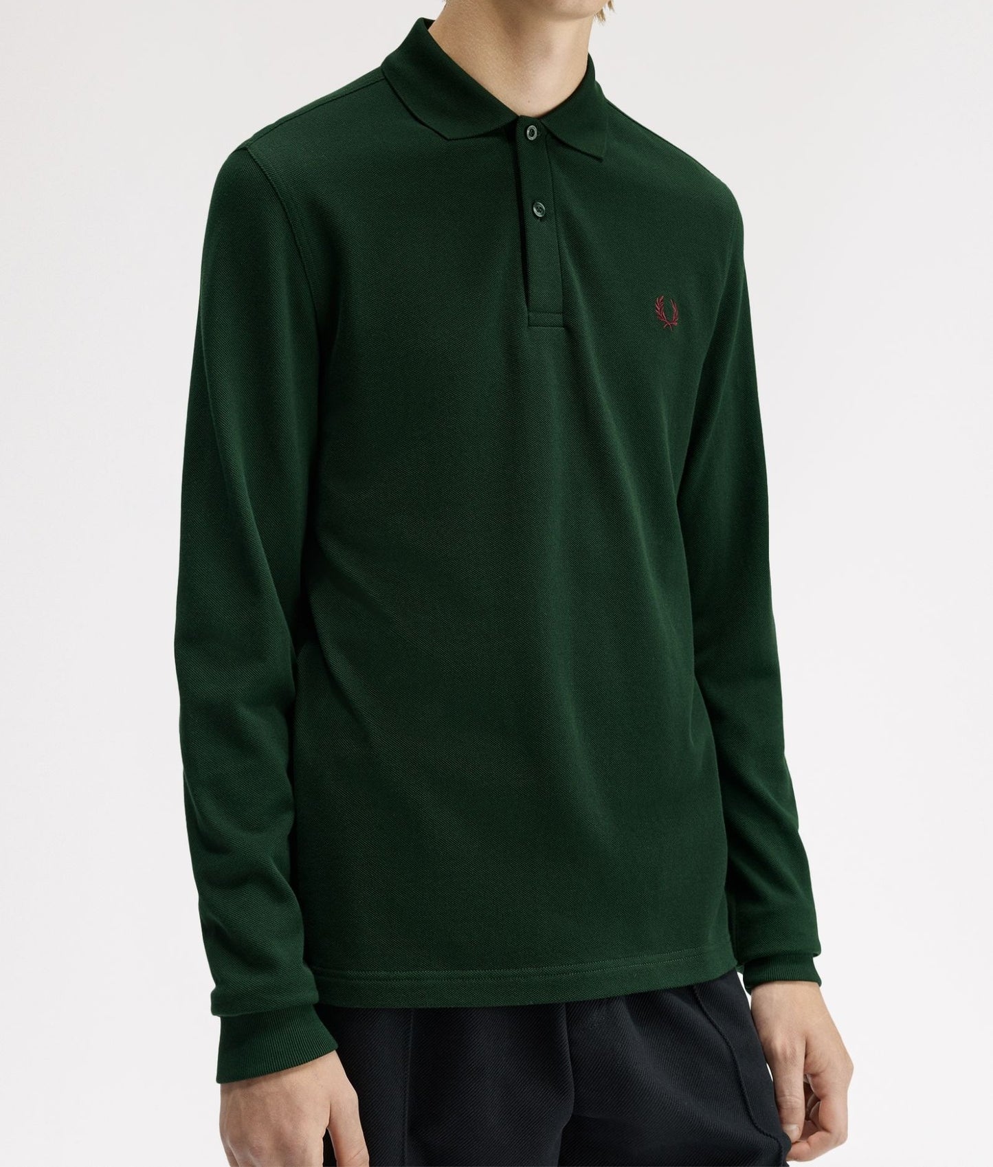 FRED PERRY LONG SLEEVE PIQUE COTTON POLO SHIRT GRASSROOTS GREEN 3XL RRP £90 BNWT