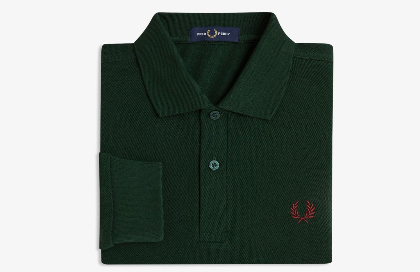 FRED PERRY LONG SLEEVE PIQUE COTTON POLO SHIRT GRASSROOTS GREEN 3XL RRP £90 BNWT