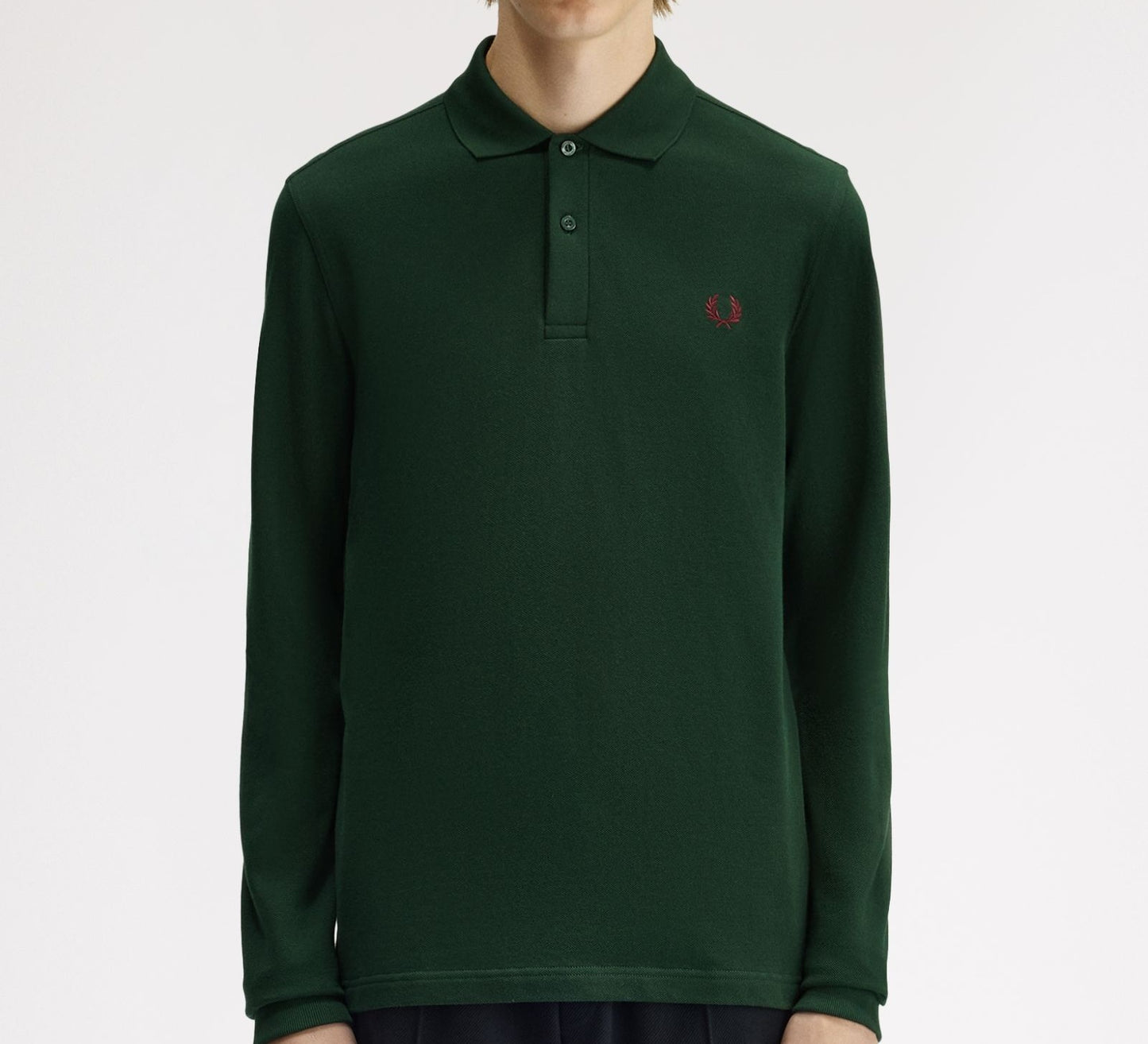 FRED PERRY LONG SLEEVE PIQUE COTTON POLO SHIRT GRASSROOTS GREEN 3XL RRP £90 BNWT