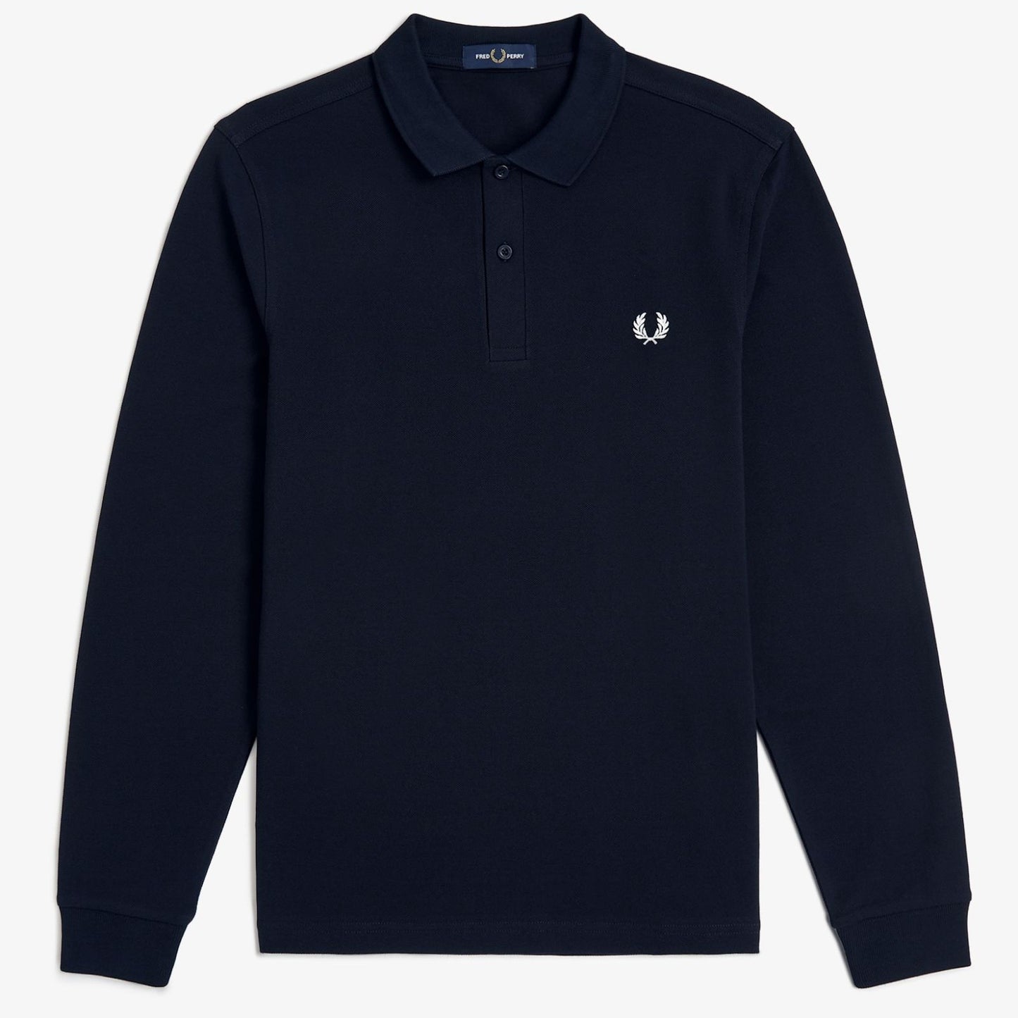 FRED PERRY LONG SLEEVE PIQUE COTTON POLO SHIRT NAVY BLUE 2XL RRP £90 BNWT