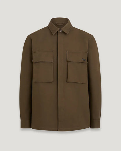 BELSTAFF MAKER HEAVY COTTON OVERSHIRT CLAY BROWN XL RRP £275 BNWT