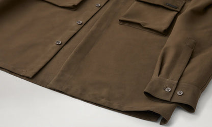BELSTAFF MAKER HEAVY COTTON OVERSHIRT CLAY BROWN XL RRP £275 BNWT