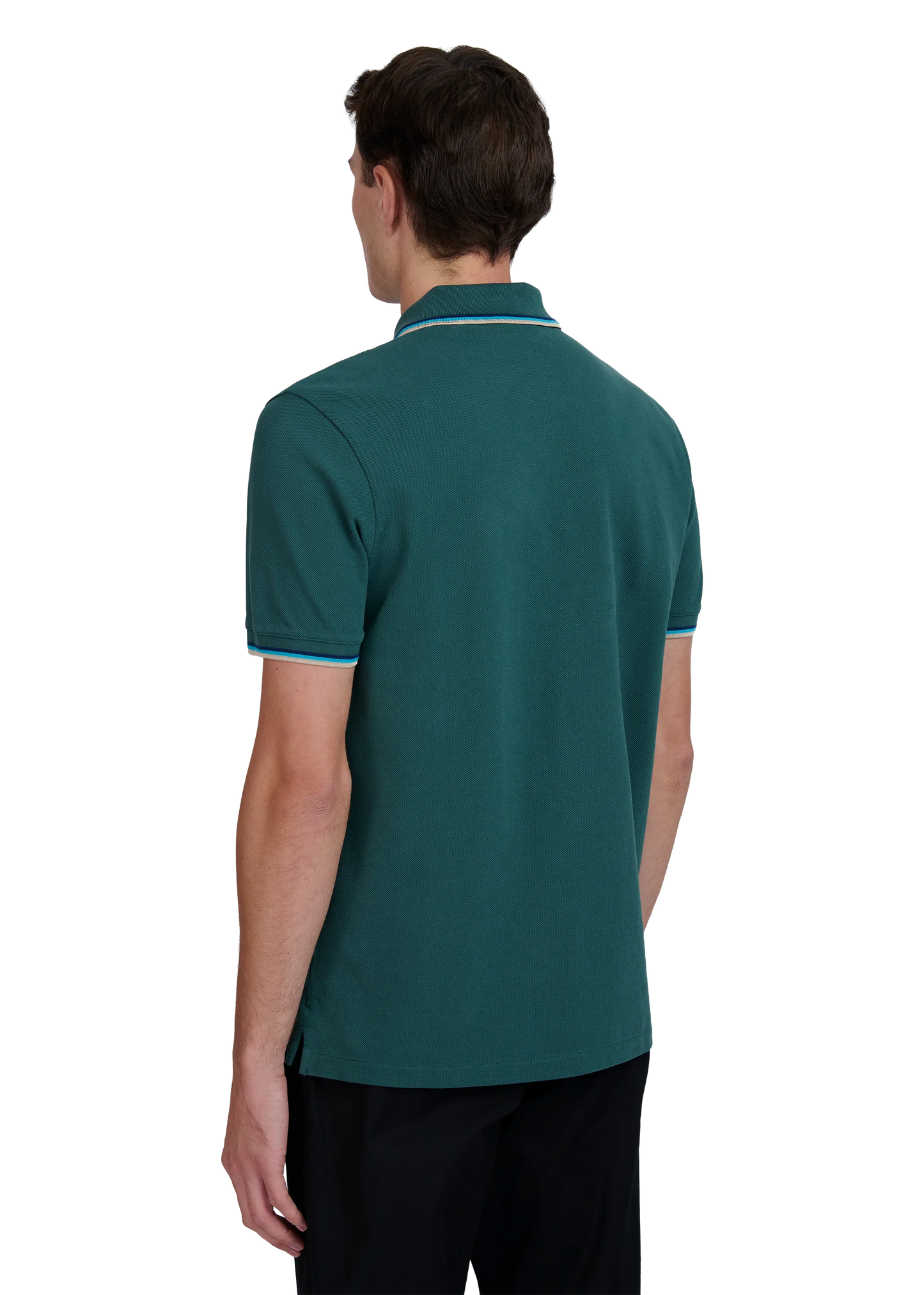 SANDBANKS TIPPED PIQUE COTTON BADGE LOGO POLO SHIRT EMERALD GREEN 5XL RRP £115 BNWT
