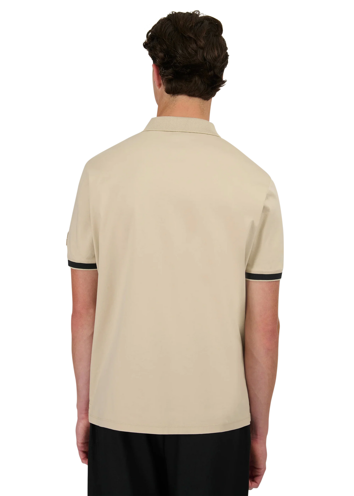SANDBANKS SILICONE ZIP INTERLOCK COTTON POLO SHIRT STONE XL RRP £150 BNWT
