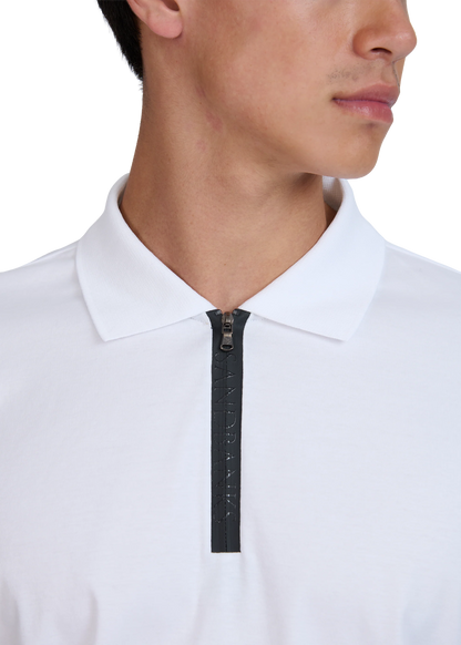 SANDBANKS SILICONE ZIP INTERLOCK COTTON POLO SHIRT WHITE 4XL RRP £150 BNWT