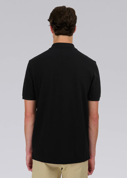 SANDBANKS TRI-COLOUR POCKET POLO SHIRT BLACK 4XL