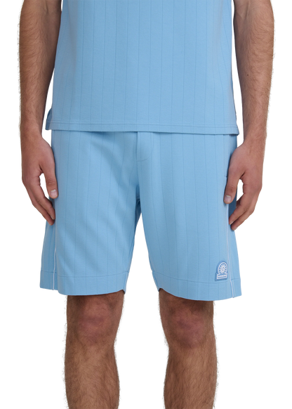 SANDBANKS PANEL PIPED VISCOSE BLEND SHORTS DUSTY BLUE SIZE 2XL RRP £125 BNWT