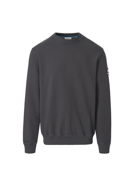 SANDBANKS BADGE LOGO COTTON FLEECE SWEATSHIRT ANTHRACITE GREY 4XL RRP £155 BNWT