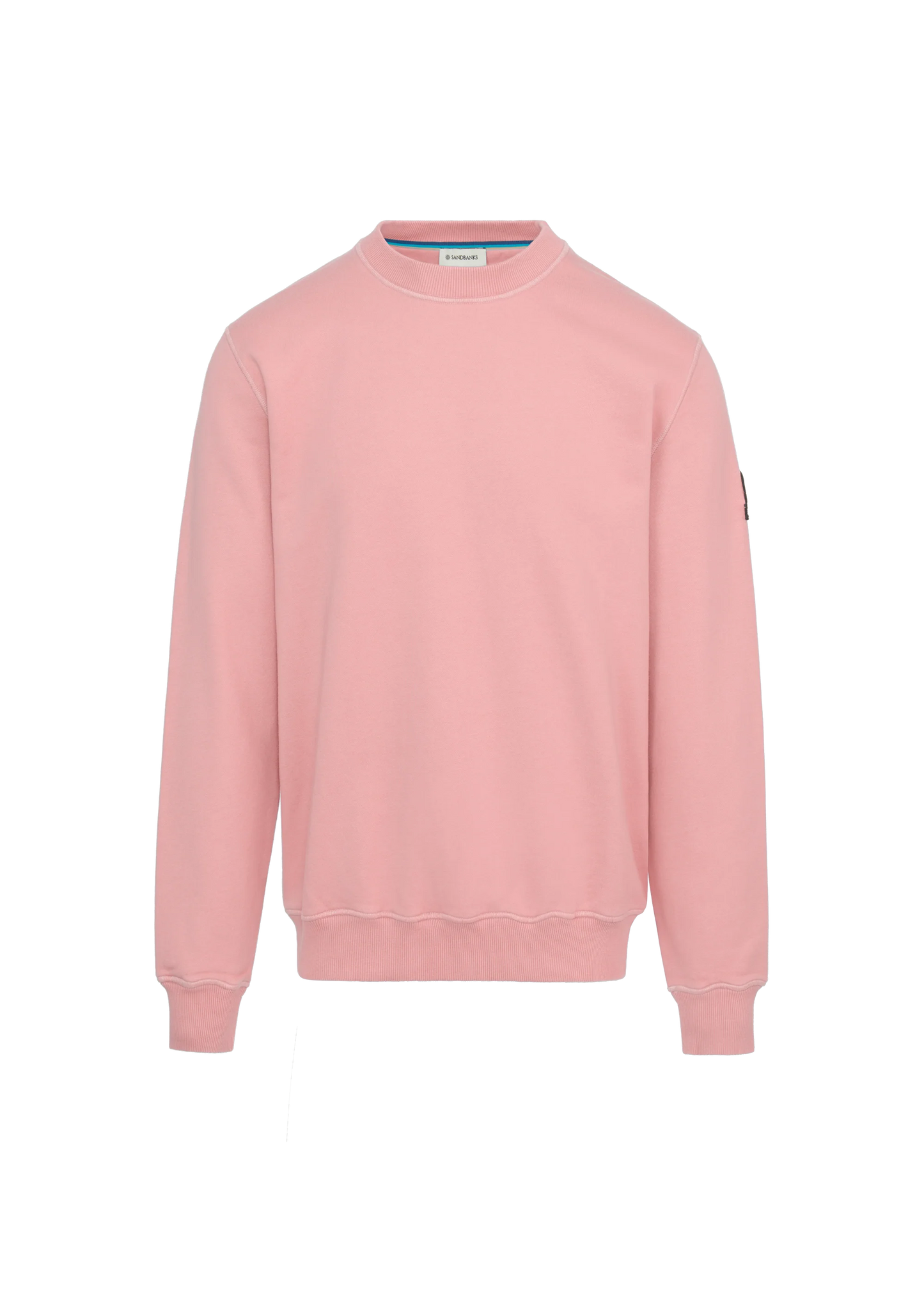 SANDBANKS CREW NECK COTTON FLEECE SWEATSHIRT DUSTY PINK XL RRP £155 BNWT