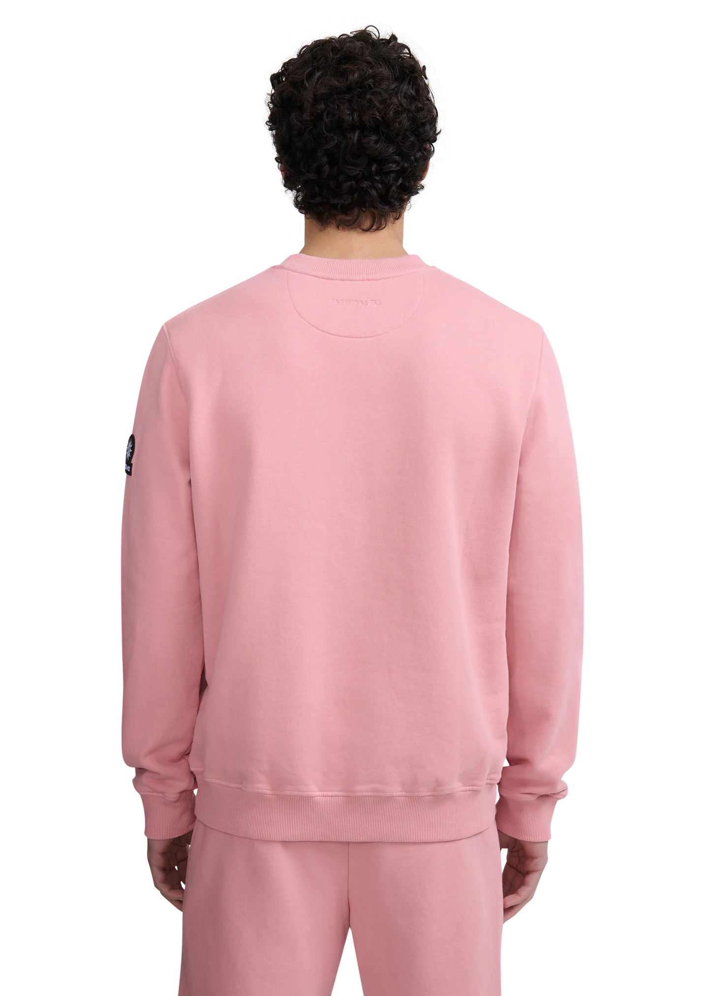 SANDBANKS CREW NECK COTTON FLEECE SWEATSHIRT DUSTY PINK XL RRP £155 BNWT