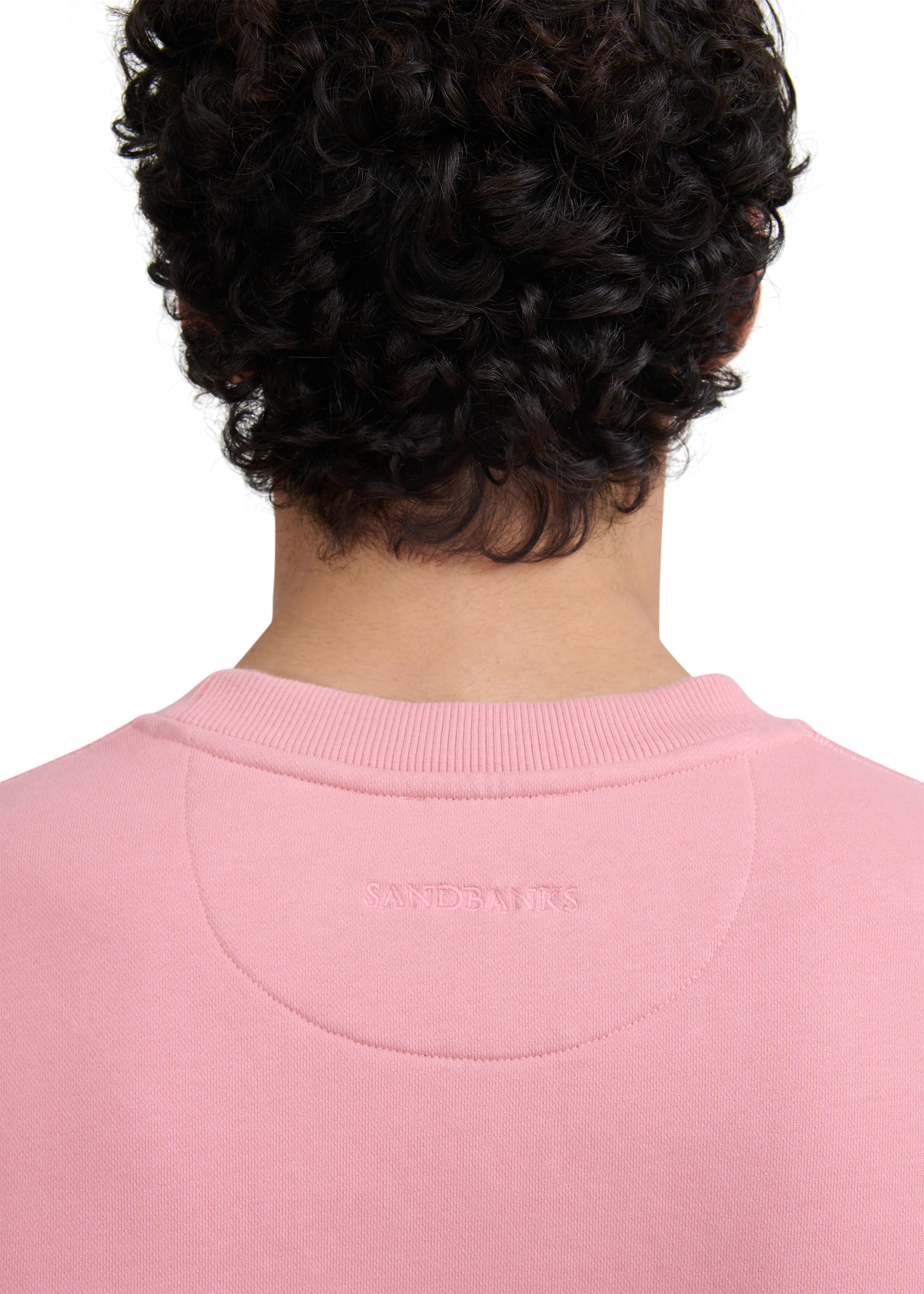 SANDBANKS CREW NECK COTTON FLEECE SWEATSHIRT DUSTY PINK XL RRP £155 BNWT