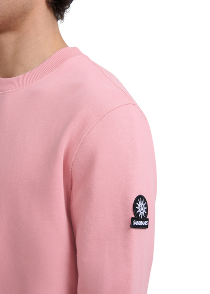 SANDBANKS CREW NECK COTTON FLEECE SWEATSHIRT DUSTY PINK XL RRP £155 BNWT