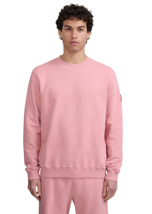 SANDBANKS CREW NECK COTTON FLEECE SWEATSHIRT DUSTY PINK XL RRP £155 BNWT