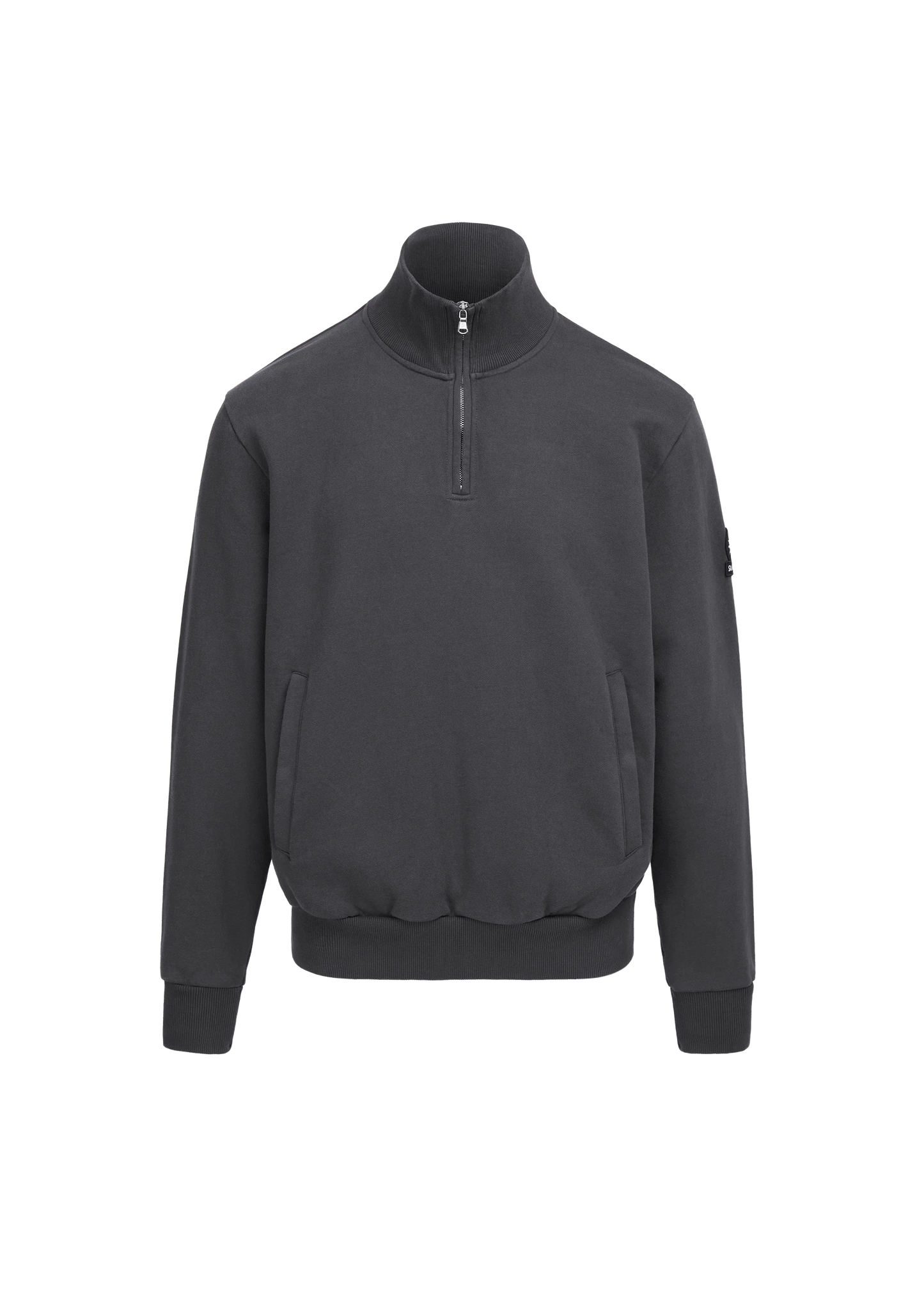 SANDBANKS QUARTER ZIP COTTON FLEECE SWEATSHIRT ANTHRACITE GREY 3XL RRP £175 BNWT
